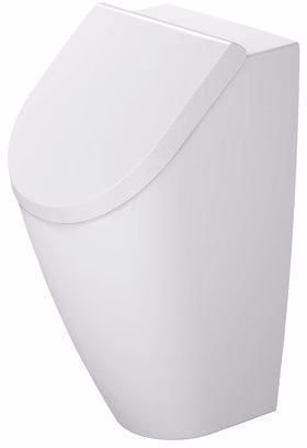 Detailbild 4026836 Duravit urinoir Rimless ME by Starck, blanc sortie horizontale, version pour couvercle