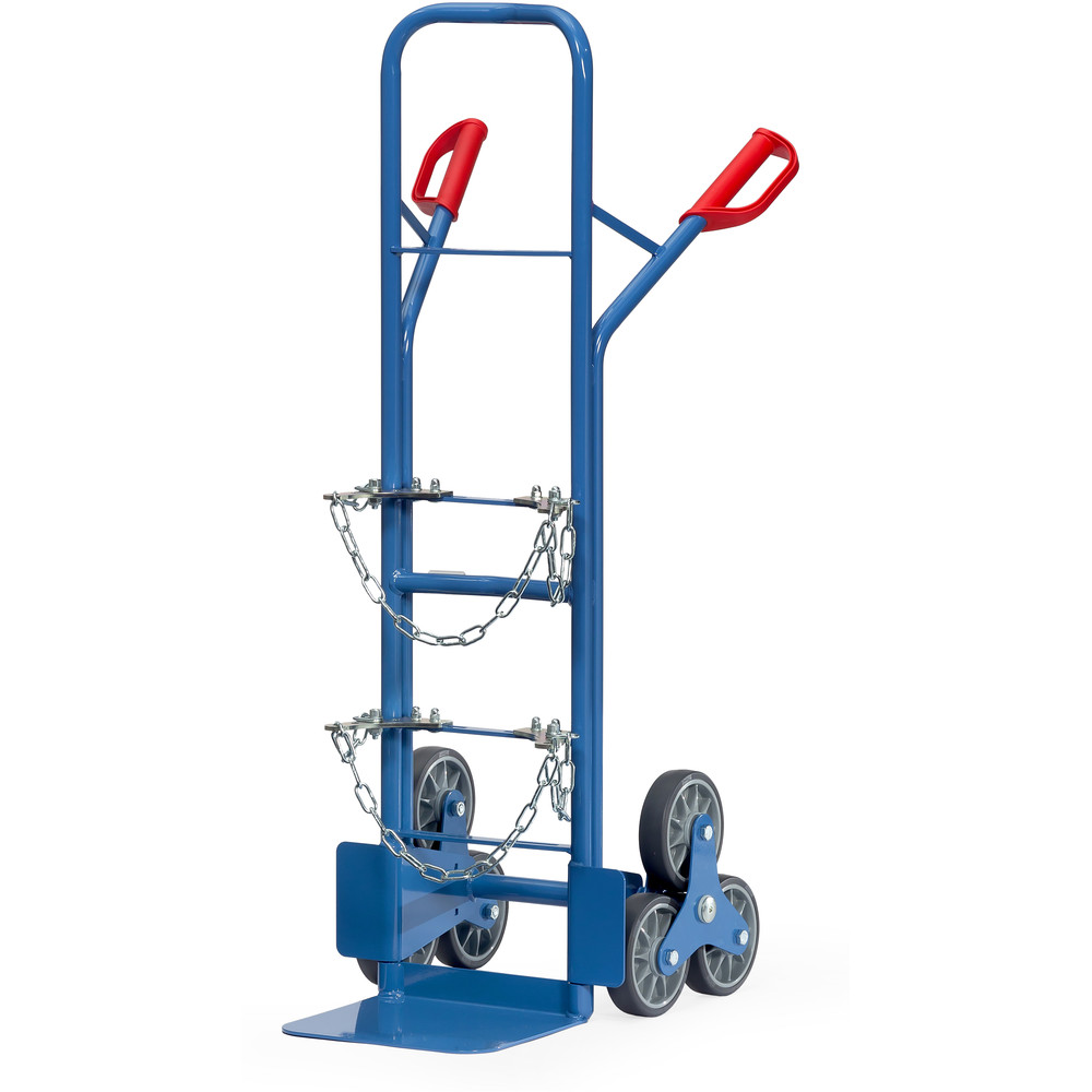 Monteur d'escalier en acier Fetra 51318TK avec pelle en tôle d'acier Chariot de manutention pour escaliers en acier 51318TK avec pelle en tôle d'acier, appartenant à la catégorie des chariots de manutention portant la référence 51318TK.