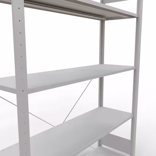 Immagine aggiuntiva dell'articolo sistema a innesto ripiano base 2000x1300x400 mm, tipo 150 kg, grigio chiaro da ripiano base