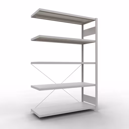 Figure n° 7 de l'article étagère supplémentaire pour système enfichable 2000x1300x500 mm, type 250 kg, gris clair du groupe de produits système enfichable de Schulte Lagertechnik