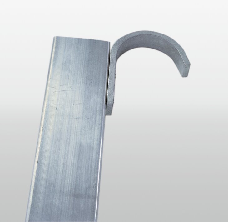 Munk Haken für Stufen- und Sprossenleitern für Führungsschiene bis ø 36 mm