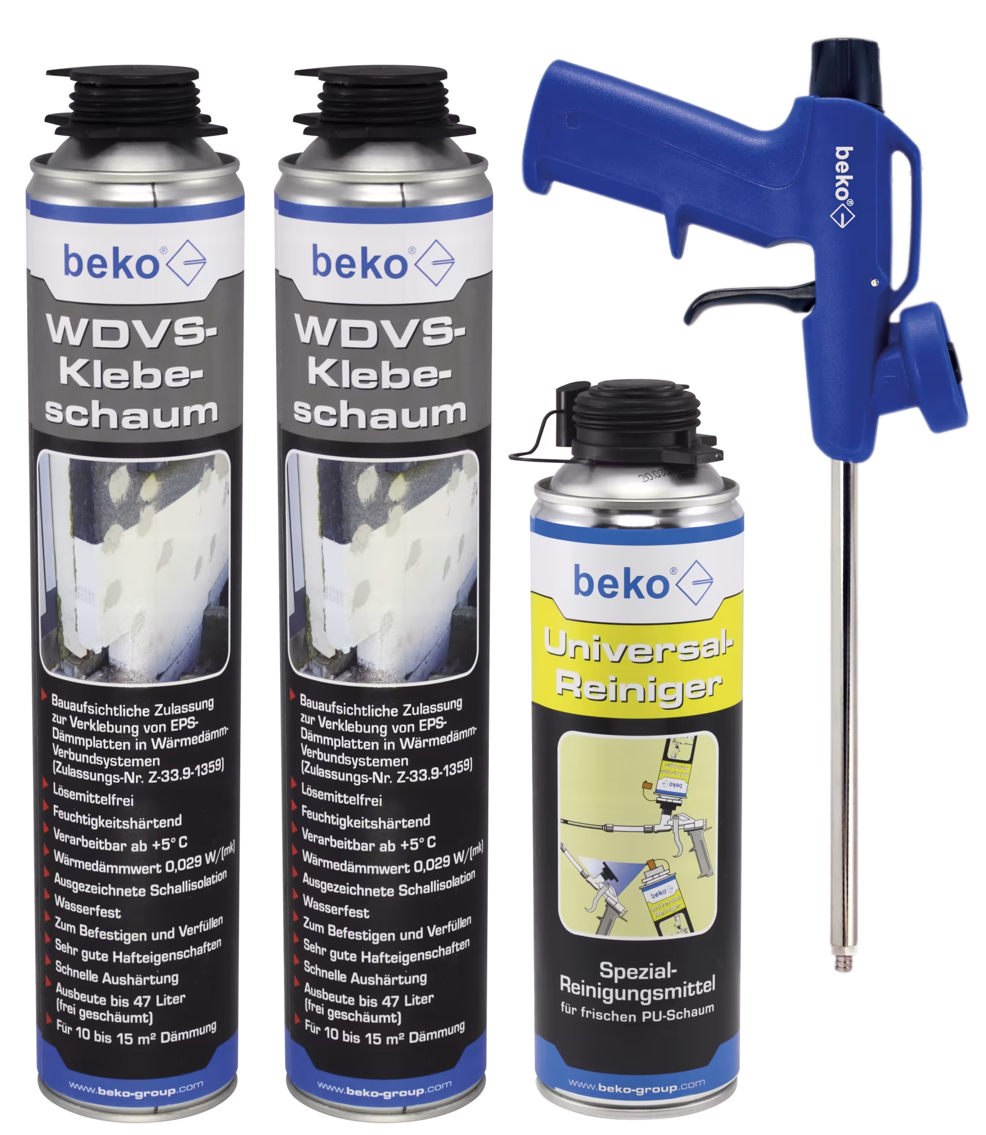 Set di schiuma adesiva NBS beko ETICS della categoria schiuma PU con articolo n. 999 95 070