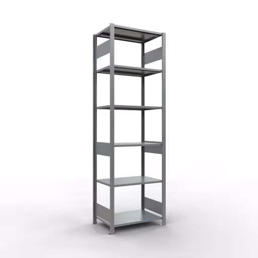 Étagère de base, étagère, système enfichable MULTIplus150, 2500 x 750 x 500 mm, 6 étagères, galvanisée de la marque Schulte Lagertechnik de la gamme de produits du système enfichable