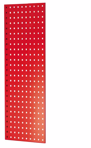 Panneau latéral perforé, 90 x 1000 x 400 mm (H x P), rouge feu RAL 3000, accessoires, réf. 35666-R