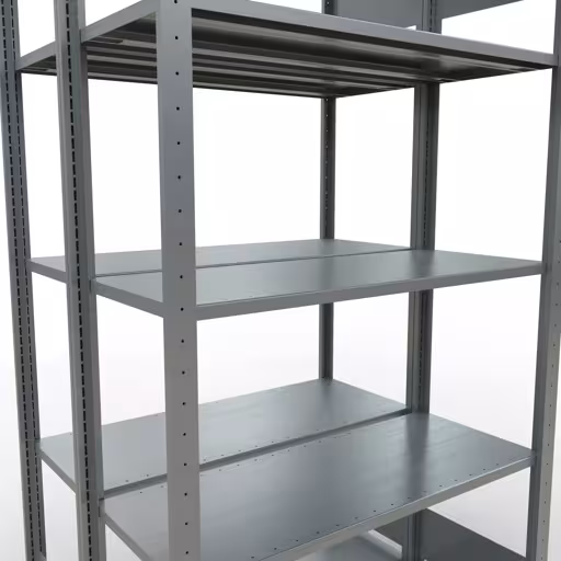Étagère de base, étagère double, système d'étagères MULTIplus150, 2000 x 1000 x (2x400) mm, 2x5 étagères, galvanisé de la marque Schulte Lagertechnik de la gamme d'étagères