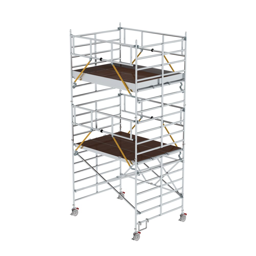 Échafaudage pliant Munk SG à triple plateforme, hauteur de plateforme 4,47 m, de Günzburger Steigtechnik Échafaudage pliant Munk SG à triple plateforme, de la catégorie Échafaudages pliants, référence 115545