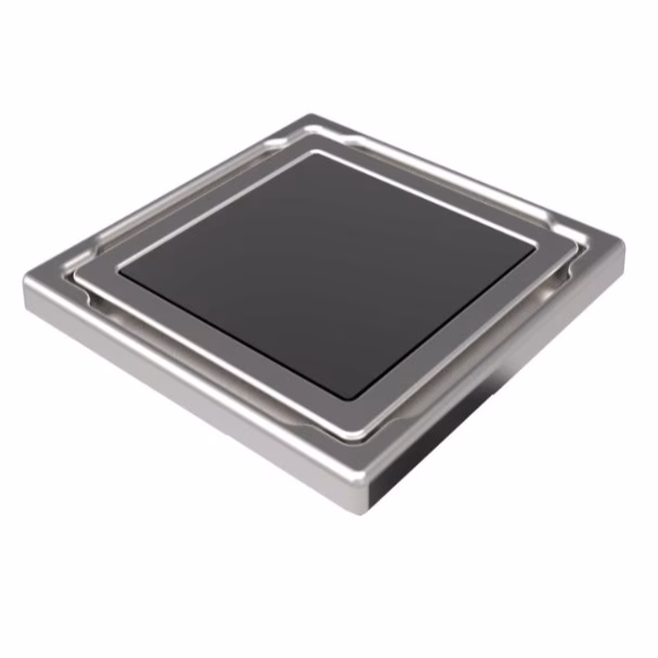 Mert Flach Bodenablauf mit gehärtetem Glas Abdeckung Anthrazit