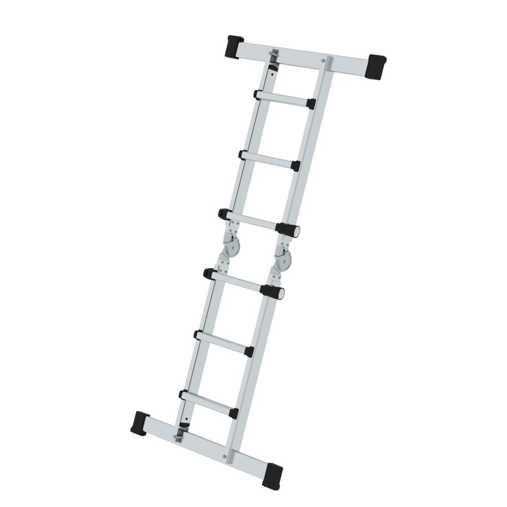 Scala telescopica Munk a 4 elementi con traversa 4x3 pioli