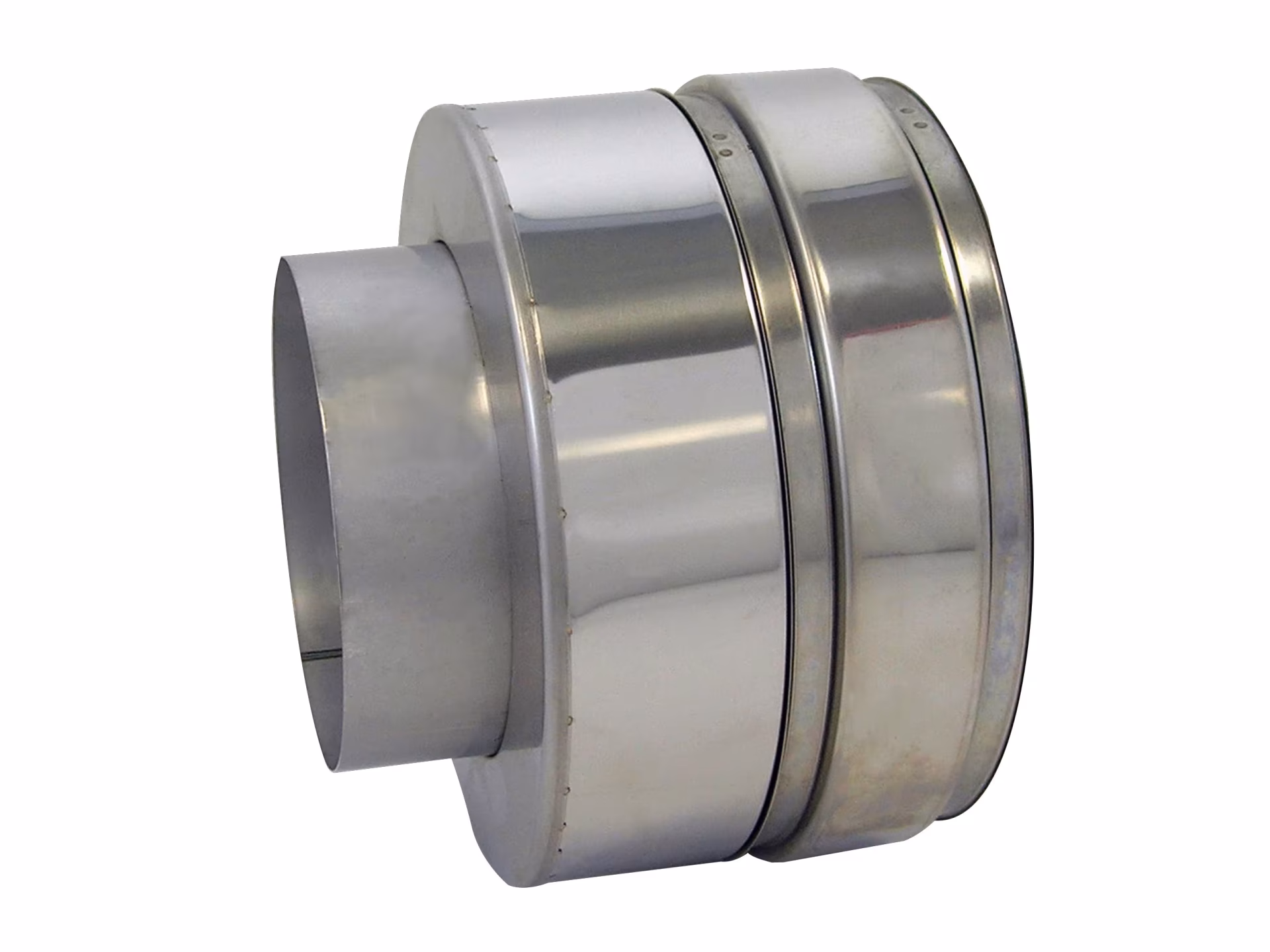 DW Raccord à double paroi EW/DW D450 à double paroi avec connecteur étroit avec bande de serrage de Skoberne Raccord DW à double paroi EW/DW à double paroi D450 avec connecteur étroit avec bande de serrage de la catégorie des systèmes d'échappement à simple paroi en acier inoxydable avec réf. 671020