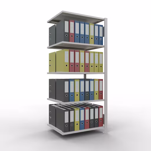 Figura n. 9 dell'articolo scaffali componibili, scaffali per ufficio, sistema a innesto MULTIplus150, 1800 x 750 x 600 mm, 5 ripiani, grigio chiaro del gruppo di prodotti scaffali per ufficio della marca Schulte Lagertechnik