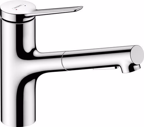 Miscelatore monocomando da cucina Hansgrohe Zesis M33 150, con doccetta estraibile e 2 getti, cromato, della categoria accessori cucina, codice articolo 8001347361