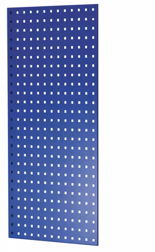 Panneau latéral perforé, 90 x 1000 x 500 mm (H x P), bleu gentiane RAL 5010 de Schulte Lagertechnik Panneau latéral perforé, 90 x 1000 x 500 mm (H x P), RAL 5010 bleu gentiane, accessoires, réf. 35667-B