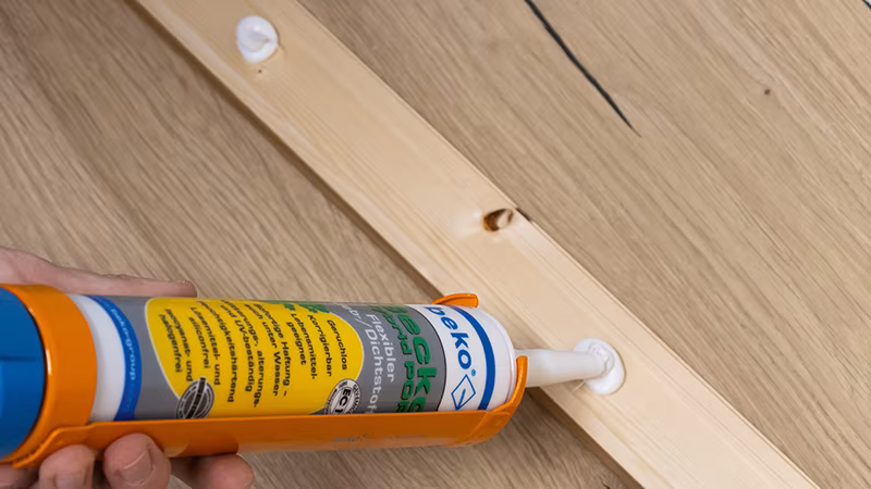 Gecko Hybrid POP 310 ml BLANC Colle/produit d'étanchéité Holz, Sperrholz, Drinnen, Innenarchitektur, Hartholz