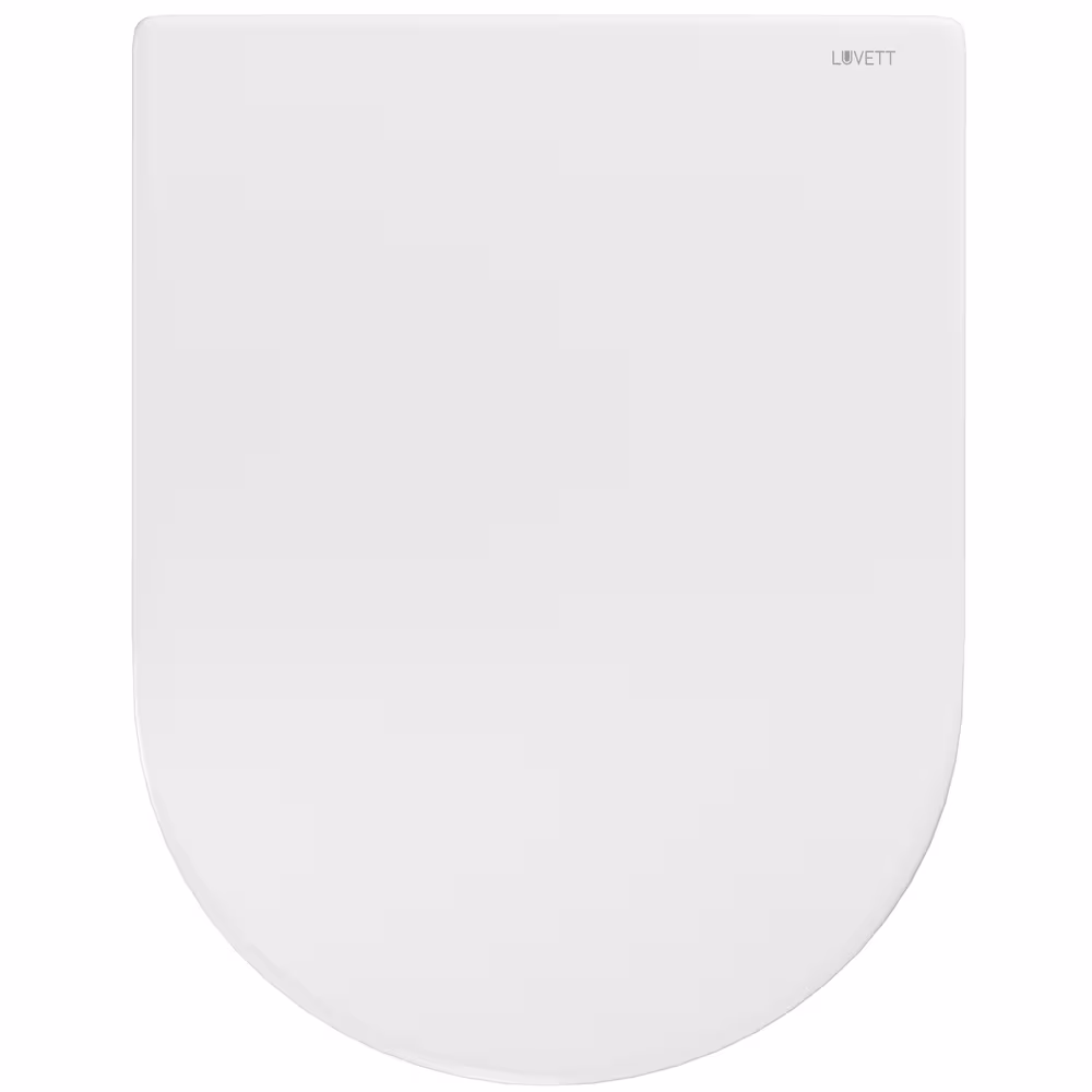 Figure n° 19 de l'article abattant de WC D650 en forme de D blanc avec mécanisme soft-close, y compris pour ME de Starck du groupe de produits céramiques de salle de bain de la marque LUVETT