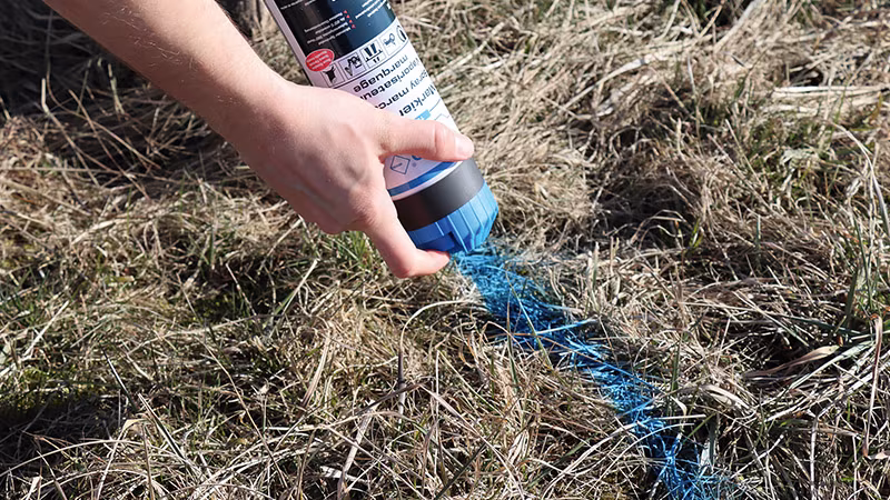 TecLine Spray de marquage 500 ml BLEU LUMIÈRE Gras, Pflanze, Person