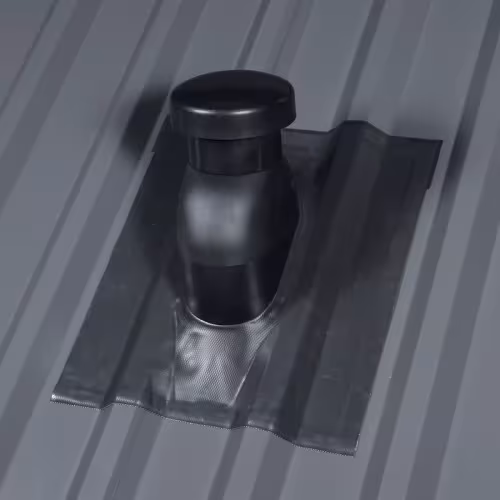 Cache ventilateur universel 125 mm rouge, manchon 56 x 50 cm de la catégorie passages de toit pentus avec le GTIN 4027822839621 Cache-ventilateur universel de la marque Klöber de la catégorie passages de toit raides