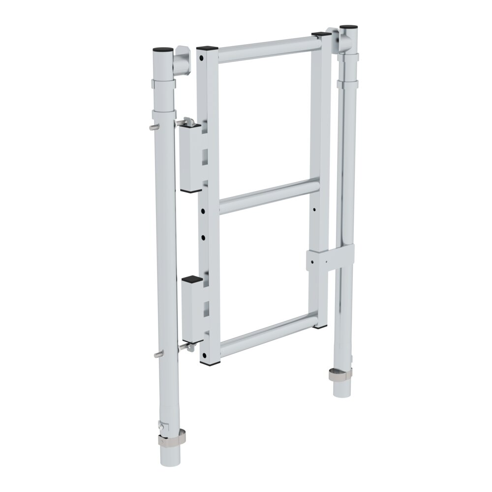 Porta blindata Munk, telaio frontale 0,75 della Günzburger Steigtechnik Cancelletto di sicurezza Munk, montaggio frontale, della categoria protezione anticaduta, numero articolo 070507