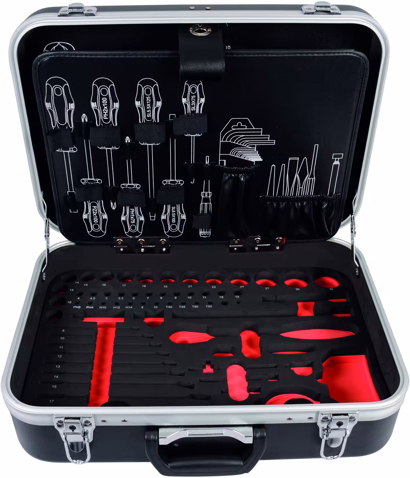 mallette à outils proficraft UNIVERSAL métrique 6.3 + 12.5, systèmes d'organisation et chariots d'atelier