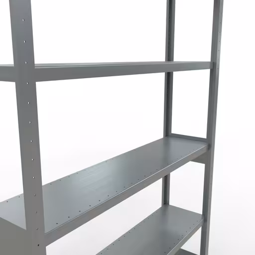 Figura n. 15 dell'articolo scaffale base, scaffale, sistema a innesto MULTIplus250, 2500 x 1300 x 300 mm (AxLxP), 6 ripiani, barre longitudinali, zincato del gruppo di prodotti sistema a innesto della marca Schulte Lagertechnik