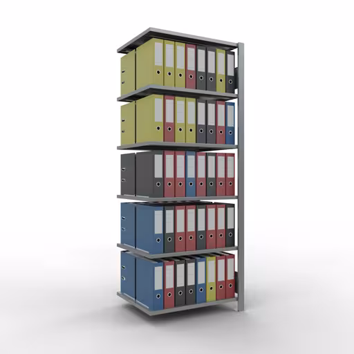 Figure n° 9 de l'article étagère complémentaire, étagère de bureau, système enfichable MULTIplus150, 2000 x 750 x 600 mm, 6 étagères, galvanisées, de la gamme d'étagères de bureau de Schulte Lagertechnik