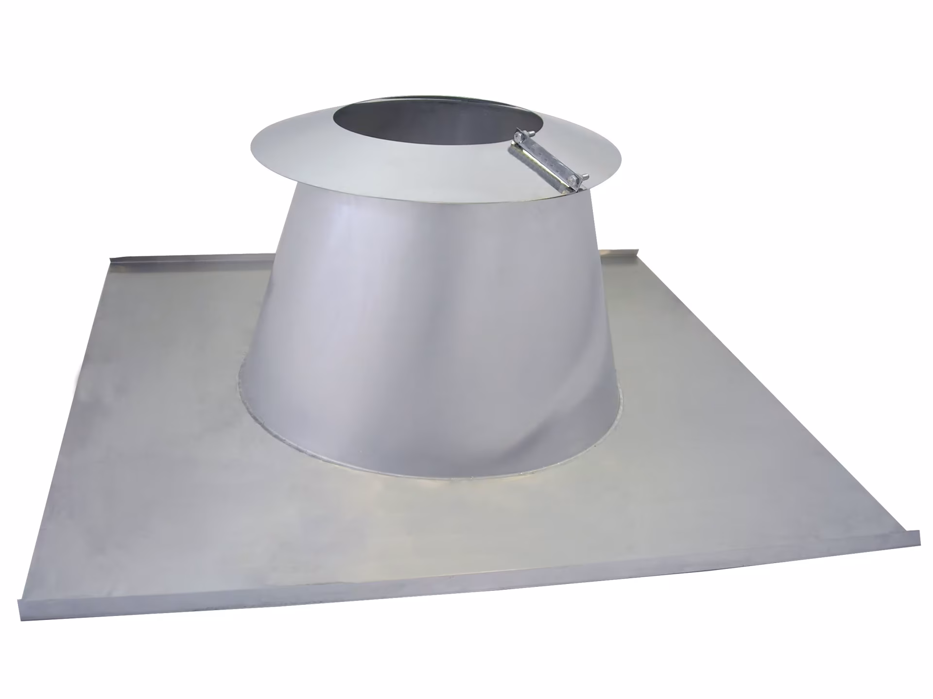 Couverture de toit en pente à double paroi DW D130-150 15-30° VA sans collier de protection contre les intempéries de Skoberne Couverture de toit en pente à double paroi DW D130-150 15-30° VA sans collier d'étanchéité de la catégorie système d'échappement en acier inoxydable à double paroi avec le réf. 671117