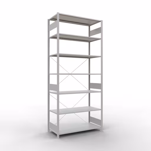 Scaffale base sistema a innesto 3000x1300x600 mm, tipo 150 kg, grigio chiaro della marca Schulte Lagertechnik dalla gamma di prodotti sistema a innesto