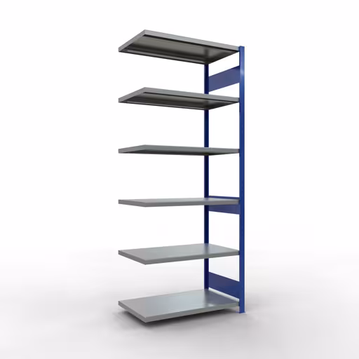 Figure n° 13 de l'article Système d'étagères enfichables MULTIplus250, 2500 x 1000 x 600 mm, 6 étagères, RAL 5010 bleu gentiane/galvanisé du groupe de produits Systèmes enfichables de Schulte Lagertechnik