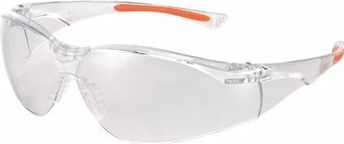 Lunettes de sécurité 513 EN 166, EN 170 FT K, branches orange transparentes, verres en polycarbonate transparents, marque UNIVET Lunettes de sécurité 513 EN 166, EN 170 FT K, branches orange transparentes, verres en polycarbonate transparent, UNIVET, de la catégorie lunettes de sécurité, référence 4000370074