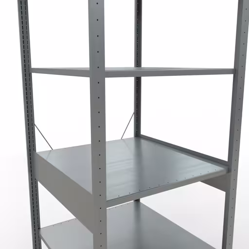 Étagère de base, étagère, système enfichable MULTIplus150, 2500 x 750 x 800 mm, 6 étagères, galvanisée de Schulte Lagertechnik de la gamme de produits du système enfichable