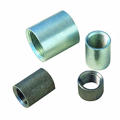 Manchon en acier Atusa noir, raccords à souder noirs, réf. M1100005