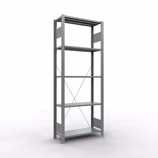 Image supplémentaire de l'article Étagère de base, étagère, système enfichable MULTIplus150, 2000 x 750 x 300 mm, 5 étagères, galvanisé à partir de l'étagère de base