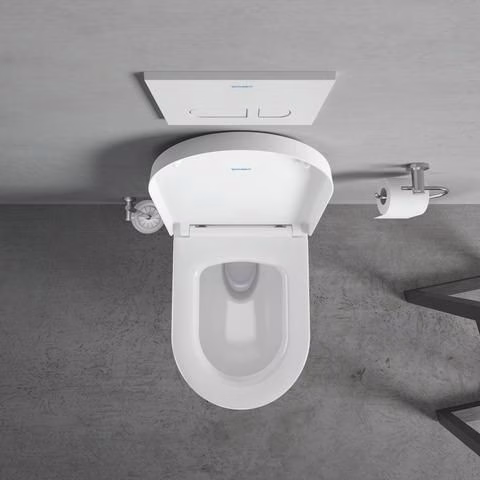 Detailbild 4043002 Set per WC sospeso Duravit ME by Starck, senza bordo, scarico Durafix, bianco, incluso sedile del WC con chiusura ammortizzata