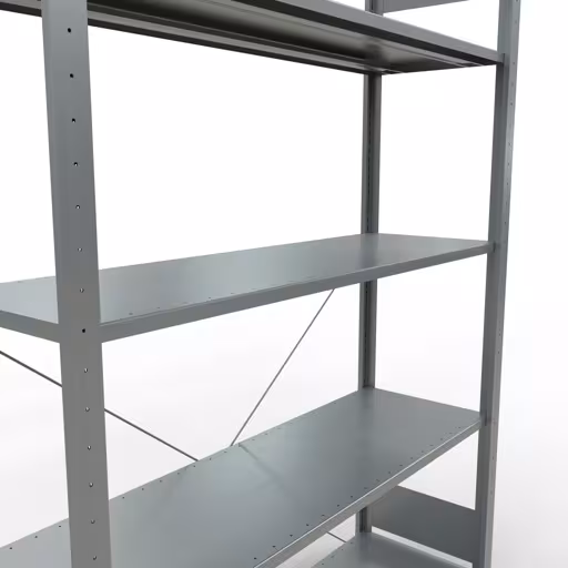 Un'altra vista dell'articolo Sistema a innesto ripiano base 2000x1300x400 mm, tipo 150 kg, zincato della categoria Sistema a innesto