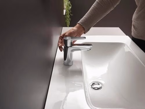 Detailbild 4068943 Hansgrohe TALIS E 80 miscelatore monocomando per lavabo con diametro 15 mm e scarico G 1 1/4 inch cromo