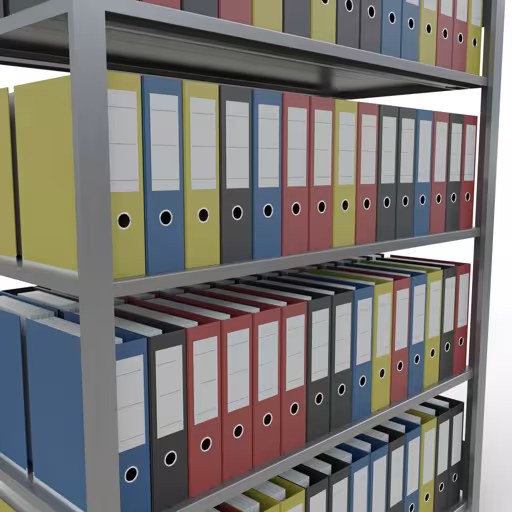 Produktbild Nr 13 des Artikels Grundregal, Büro-Fachbodenregal Stecksystem MULTIplus150, 1800 x 1300 x 600 mm (HxBxT), 5 Fachböden, Längenriegel, verzinkt, ohne Mittelanschlag Abbildung Nr 13 des Artikels Grundregal, Büro-Fachbodenregal Stecksystem MULTIplus150, 1800 x 1300 x 600 mm (HxBxT), 5 Fachböden, Längenriegel, verzinkt, ohne Mittelanschlag aus der Produktgruppe Büroregale von der Marke Schulte Lagertechnik