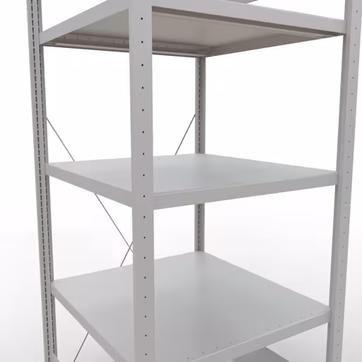 Figure n° 13 de l'article étagère de base, étagère, système enfichable MULTIplus250, 2000 x 750 x 800 mm, 5 étagères, gris clair RAL 7035 du groupe de produits système enfichable de la marque Schulte Lagertechnik