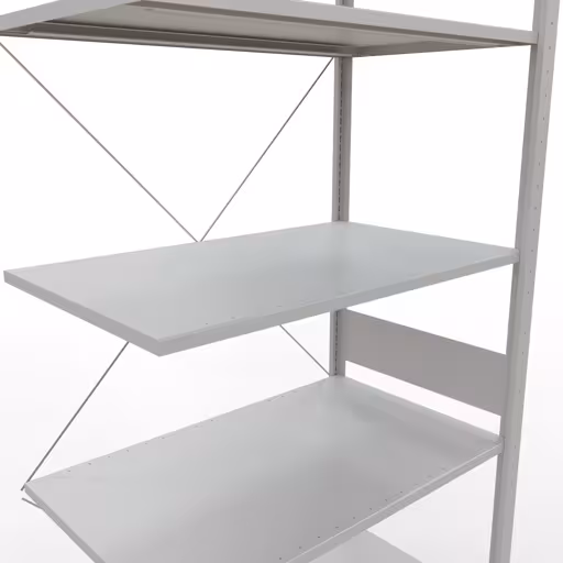 Rayonnage supplémentaire, étagère, système enfichable MULTIplus150, 3000 x 1000 x 600 mm, 7 étagères, gris clair RAL 7035 de Schulte Lagertechnik de la catégorie des systèmes enfichables