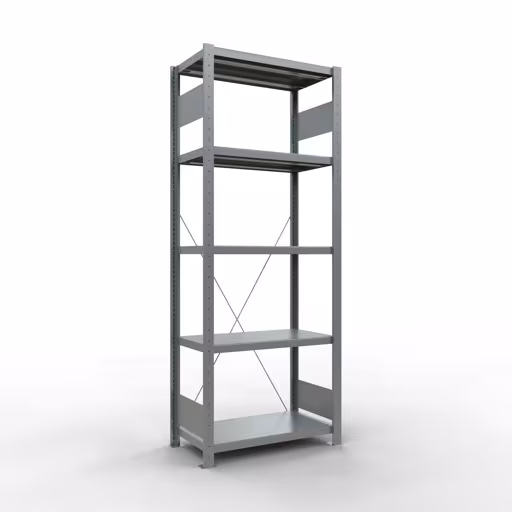 Image supplémentaire de l'article Étagère de base, étagère, système enfichable MULTIplus250, 2000 x 750 x 400 mm, 5 étagères, galvanisé à partir de l'étagère de base