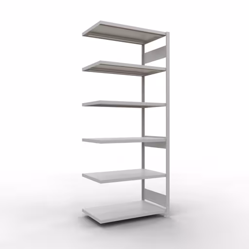 Figura n. 14 dell'articolo Scaffali aggiuntivi, sistema a innesto per scaffali MULTIplus330, 2500 x 1000 x 600 mm, 6 ripiani, RAL 7035 grigio chiaro del gruppo di prodotti Sistema a innesto della marca Schulte Lagertechnik