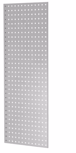 Panneau latéral en tôle perforée, 90 x 1250 x 500 mm (H x P), gris clair RAL 7035 de Schulte Lagertechnik Panneau latéral perforé, 90 x 1250 x 500 mm (H x P), gris clair RAL 7035, accessoires, réf. 35682