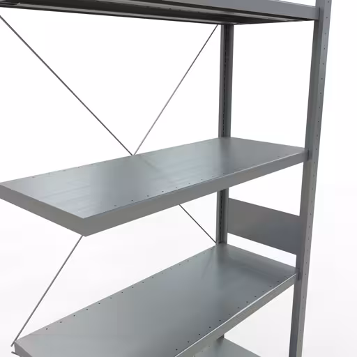 Immagine del prodotto n. 7 dell'articolo Ripiano aggiuntivo, ripiano per scaffali, sistema a innesto MULTIplus250, 3000 x 1000 x 400 mm (AxLxP), 7 ripiani, traversa, zincato dalla gamma di prodotti del sistema a innesto della marca Schulte Lagertechnik