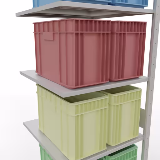 Rayonnage complémentaire, rayonnage, système enfichable MULTIplus150, 3000 x 750 x 800 mm (HxLxP), 7 tablettes, barres de longueur, RAL 7035 gris clair avec le numéro d'article 1100001. 32687-75-LR Rayonnage supplémentaire, étagère, système enfichable MULTIplus150, 3000 x 750 x 800 mm, 7 étagères, gris clair RAL 7035 de Schulte Lagertechnik de la catégorie des systèmes enfichables