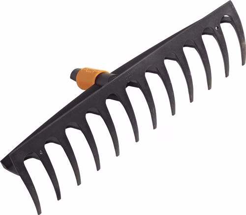 Rastrello in plastica Fiskars QuikFit™, larghezza di lavoro 410 mm, 12 denti Rastrello in plastica QuikFit™ larghezza di lavoro 410 mm 12 denti FISKARS della categoria Zappe, rastrelli e piccoli attrezzi con codice articolo 4000722220