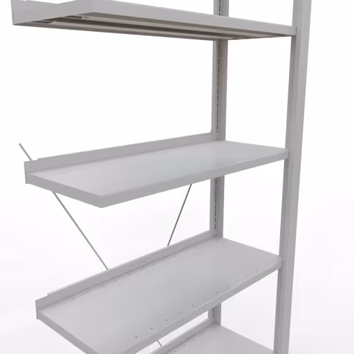 Figura n. 7 dell'articolo scaffali componibili, scaffali per ufficio, sistema a innesto MULTIplus85, 2300 x 750 x 300 mm, 7 ripiani, grigio chiaro del gruppo di prodotti scaffali per ufficio della marca Schulte Lagertechnik