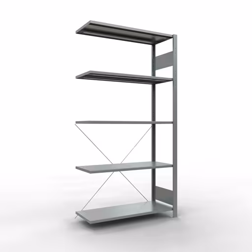 Figura n. 14 dell'articolo scaffale aggiuntivo, scaffale a scaffale, sistema a innesto MULTIplus150, 2000 x 1000 x 400 mm (AxLxP), 5 ripiani, traversa, zincato del gruppo di prodotti sistema a innesto della marca Schulte Lagertechnik