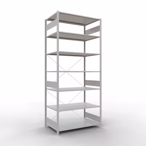 Immagine aggiuntiva dell'articolo sistema a innesto ripiano base 3000x1300x800 mm, tipo 150 kg, grigio chiaro da ripiano base