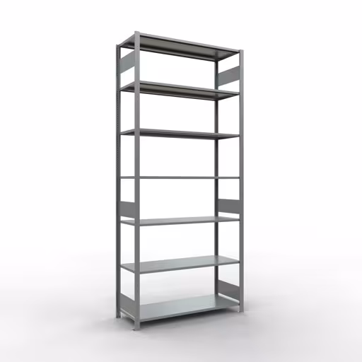 Image du produit n° 15 de l'article étagère de base, étagère, système enfichable MULTIplus150, 3000 x 1300 x 500 mm, 7 étagères, galvanisé de la gamme de produits du système enfichable de Schulte Lagertechnik