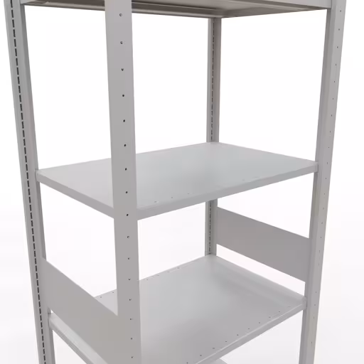 Étagère de base, étagère à étagères, système enfichable MULTIplus150, 3000 x 750 x 500 mm, 7 étagères, gris clair RAL 7035 de Schulte Lagertechnik avec le numéro d'article. 32652-75-LR