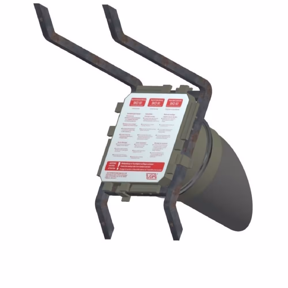 Einfach Schrägdichtpackung Bajonett BKD90-K-S45/200 von der Marke UGA System-Technik Einfach Schrägdichtpackung Bajonett BKD 90 Kabel / Mauerdurchführung UGA Typ Winkel: 45° Grad aus der Kategorie Kabelschutz mit der Artikelnr. 401809020045