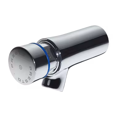 Vanne murale eau froide Presto Neo S, 65 mm, 7s de Rada Presto Neo S, 65 mm, robinet mural 7s pour eau froide, robinetterie de lavabo, réf. 2 1931 086